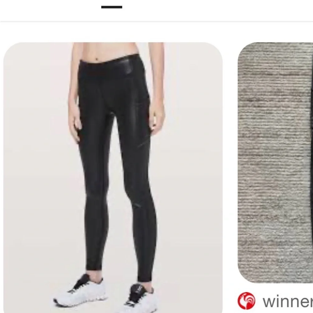 SET of 2- Lululemon Speed Up Black Foil and Energy Bra in size 6 - Picture 4 of 12